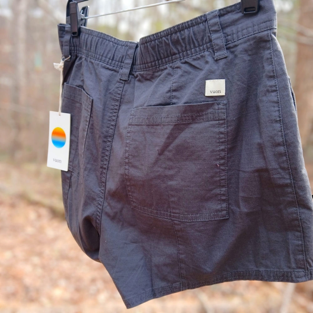 Vuori Rip Stop Utility Shorts Charcoal Small